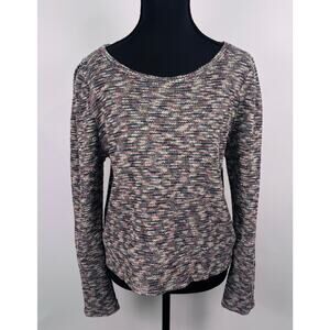 Madewell Multicolor Marled Knit Scoop Neck Sweater Size Medium